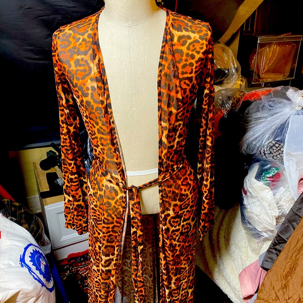Animal, leopard print coverup
